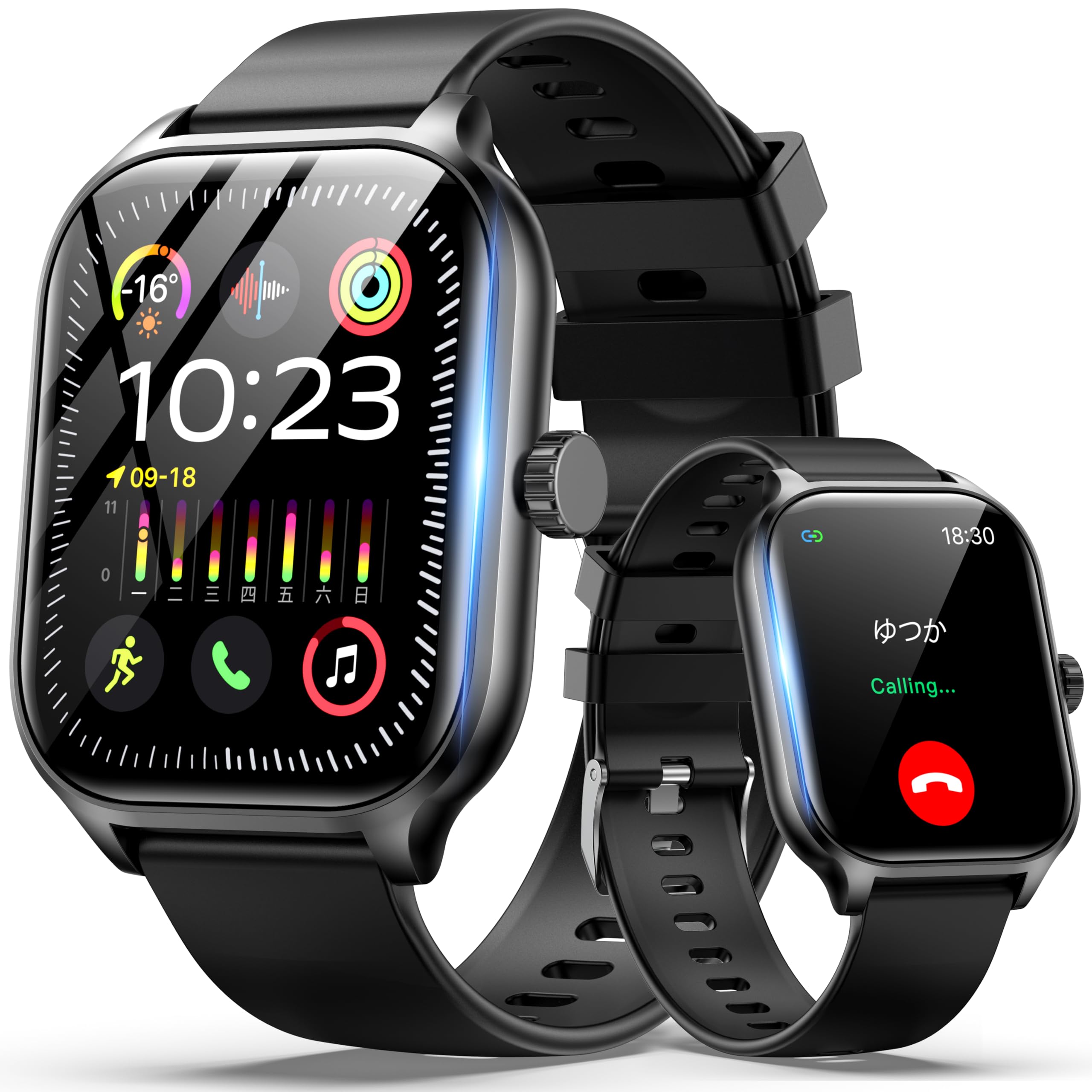 Amazon | スマートウォッチ 通話【新登場・2.0インチ大画面】超薄型